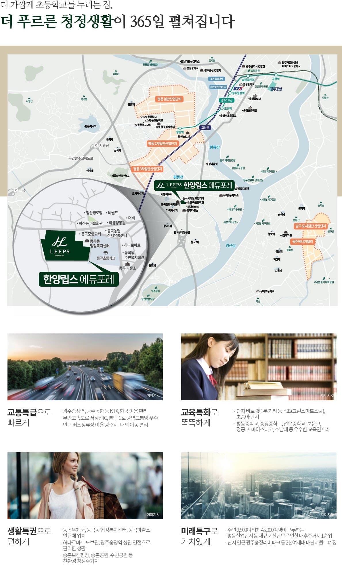 한양립스에듀포레입지환경